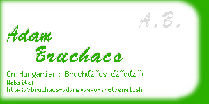 adam bruchacs business card